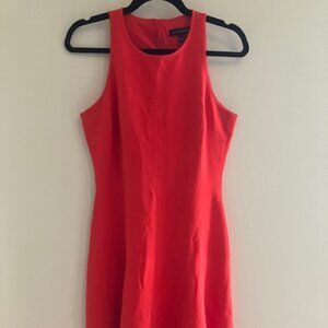 Banana Republic Tangerine Red A-line cocktail dress